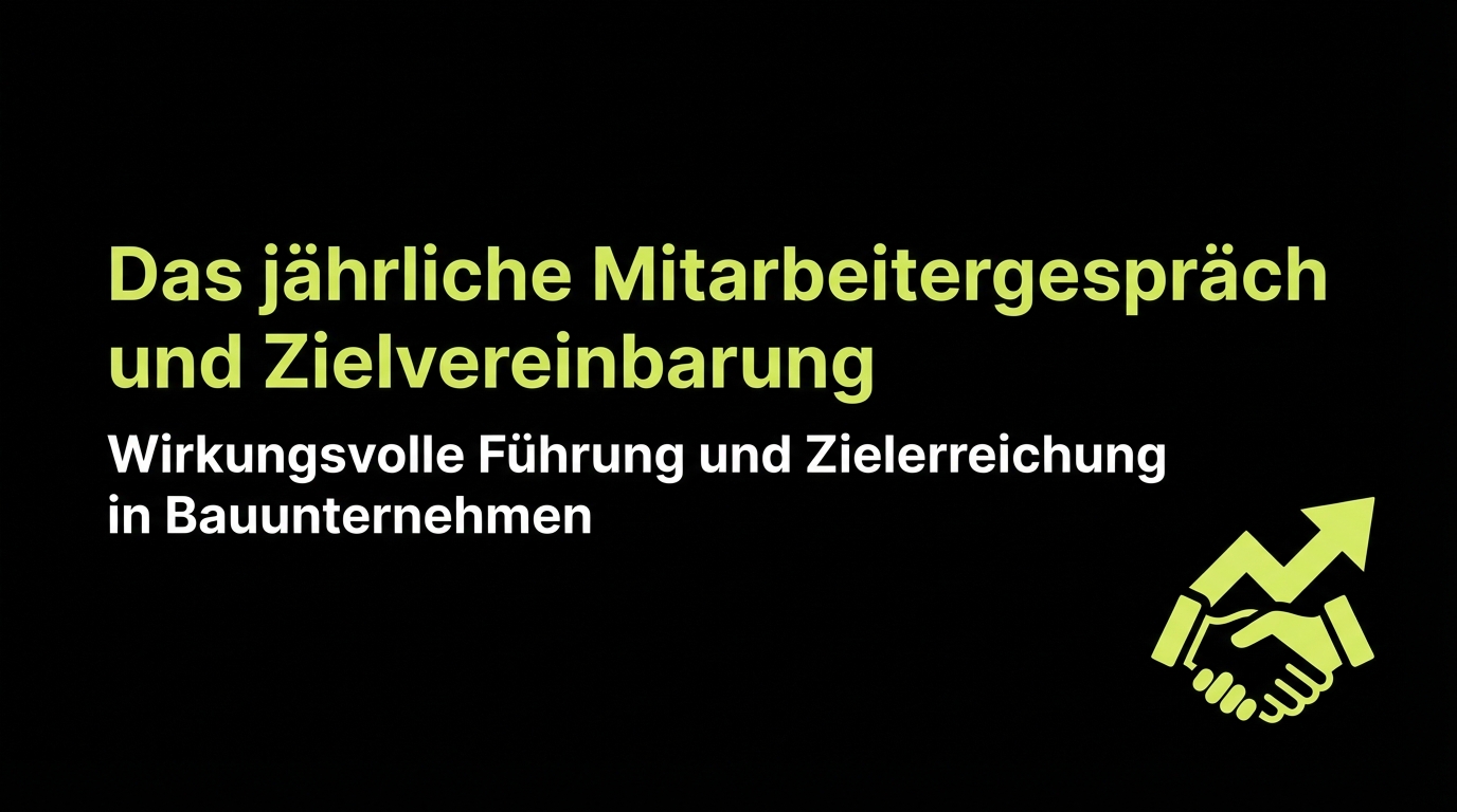 Das jährliche Mitarbeitergespräch und Zielvereinbarung