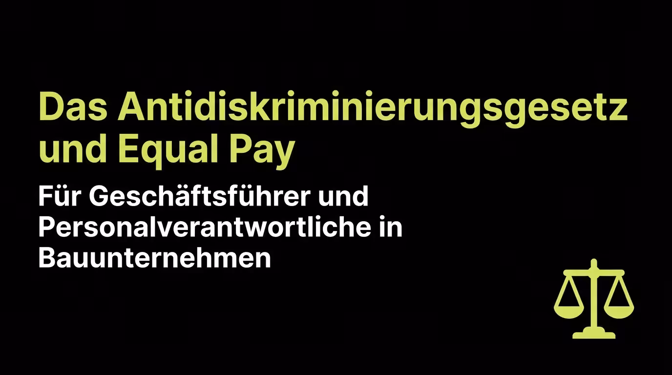 Das Antidiskriminierungsgesetz und Equal Pay