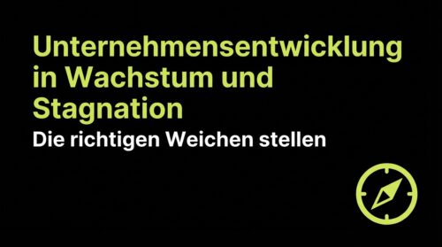 Unternehmensentwicklung in Wachstum und Stagnation: Die richtigen Weichen stellen